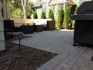 small patio, hardscapes, landscape design