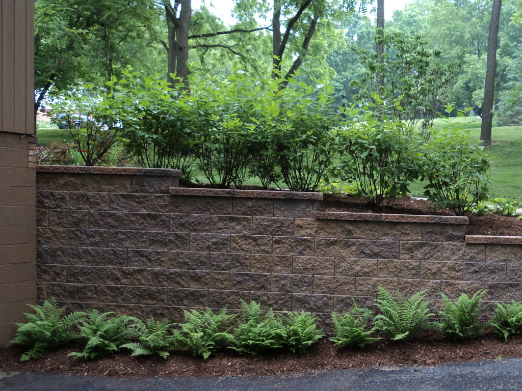 Retaining Wall And Landscape