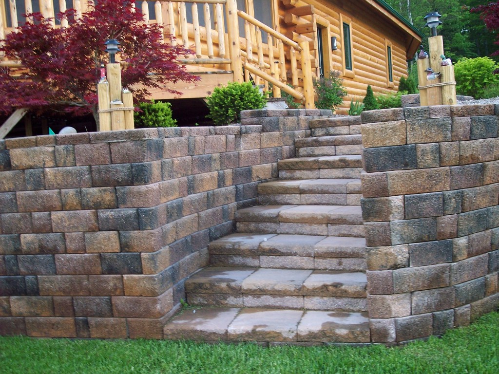 Steps and Retaining Wall