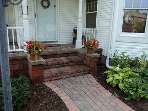 Walkway and porch