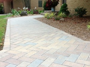Patio Pavers used for a walkway.