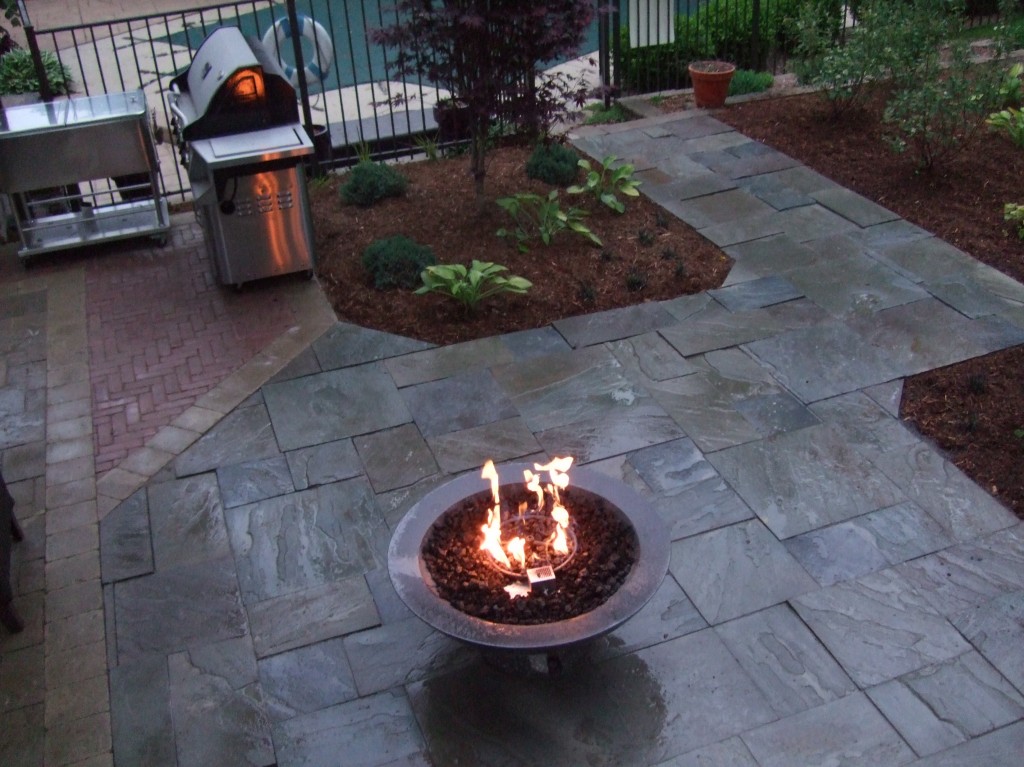 Fire Pit on Paver Patio