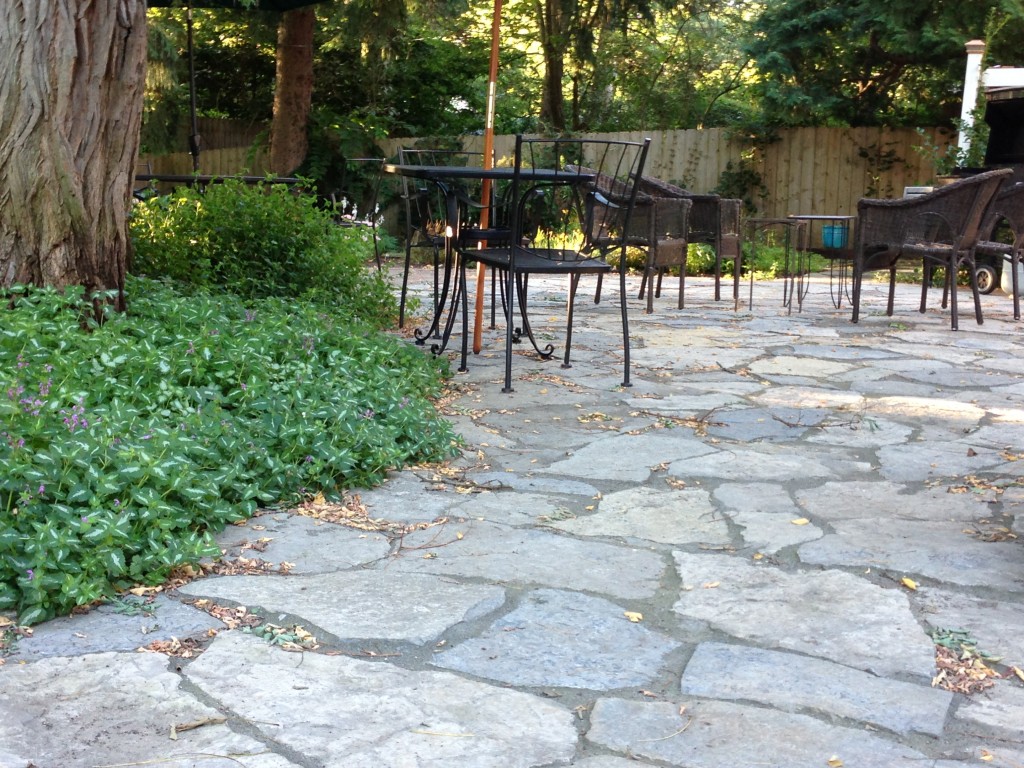 Flagstone dining patio