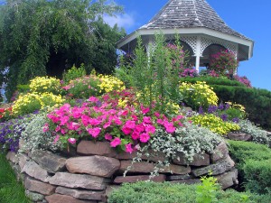 bigstock-A-Gazebo-With-Flower-Landscape-1918821