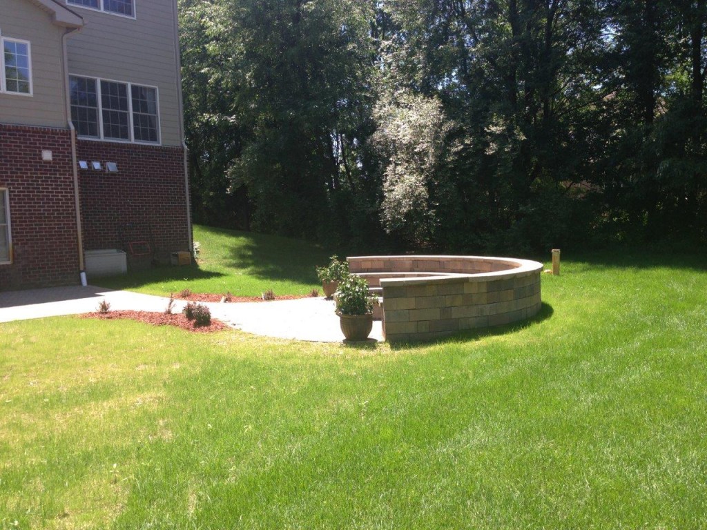 Side View of Fire Pit Area