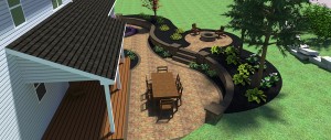 concept art of outdoor living space