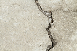 Large Cement Patio Crack Getting Bigger