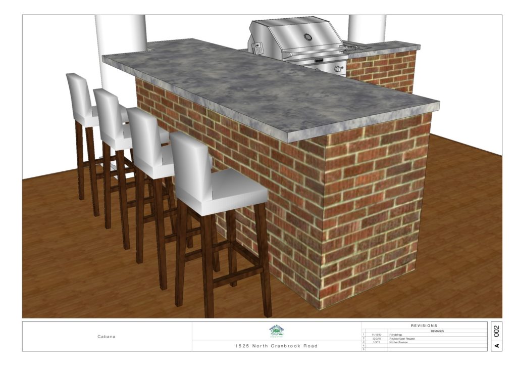 Design For Outdoor Bar and Grill Area