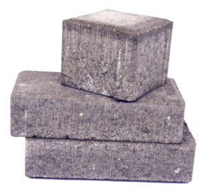 Paver bricks isolated