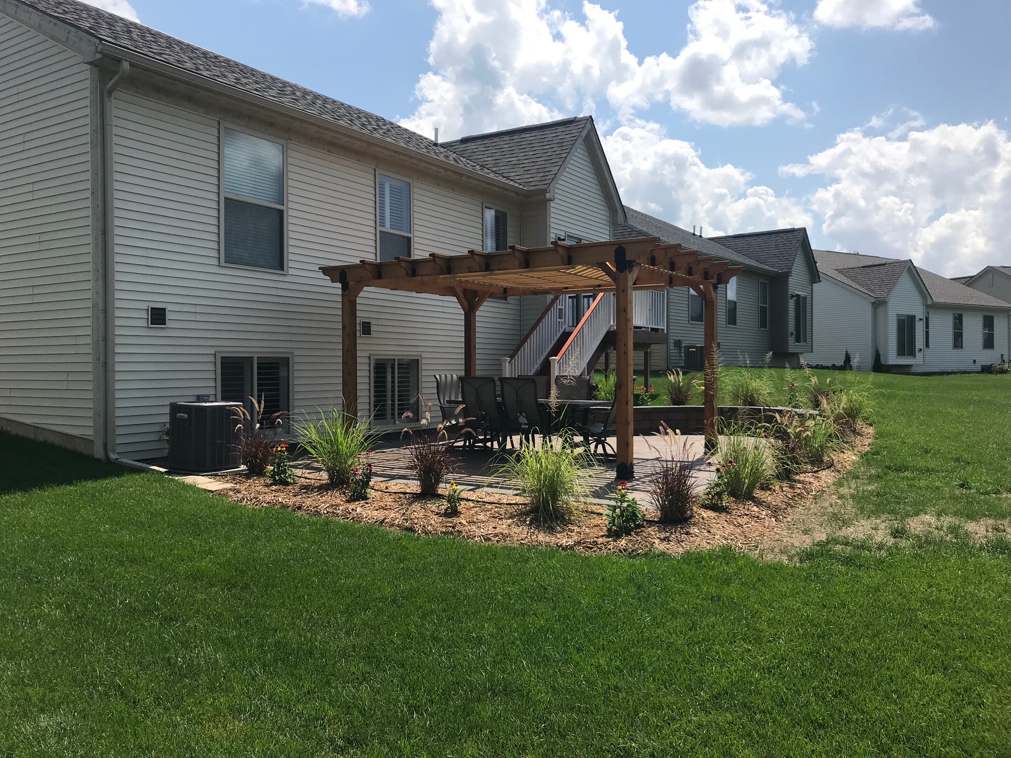 Project Spotlight: Patio, Pergola, and Landscaping finished.